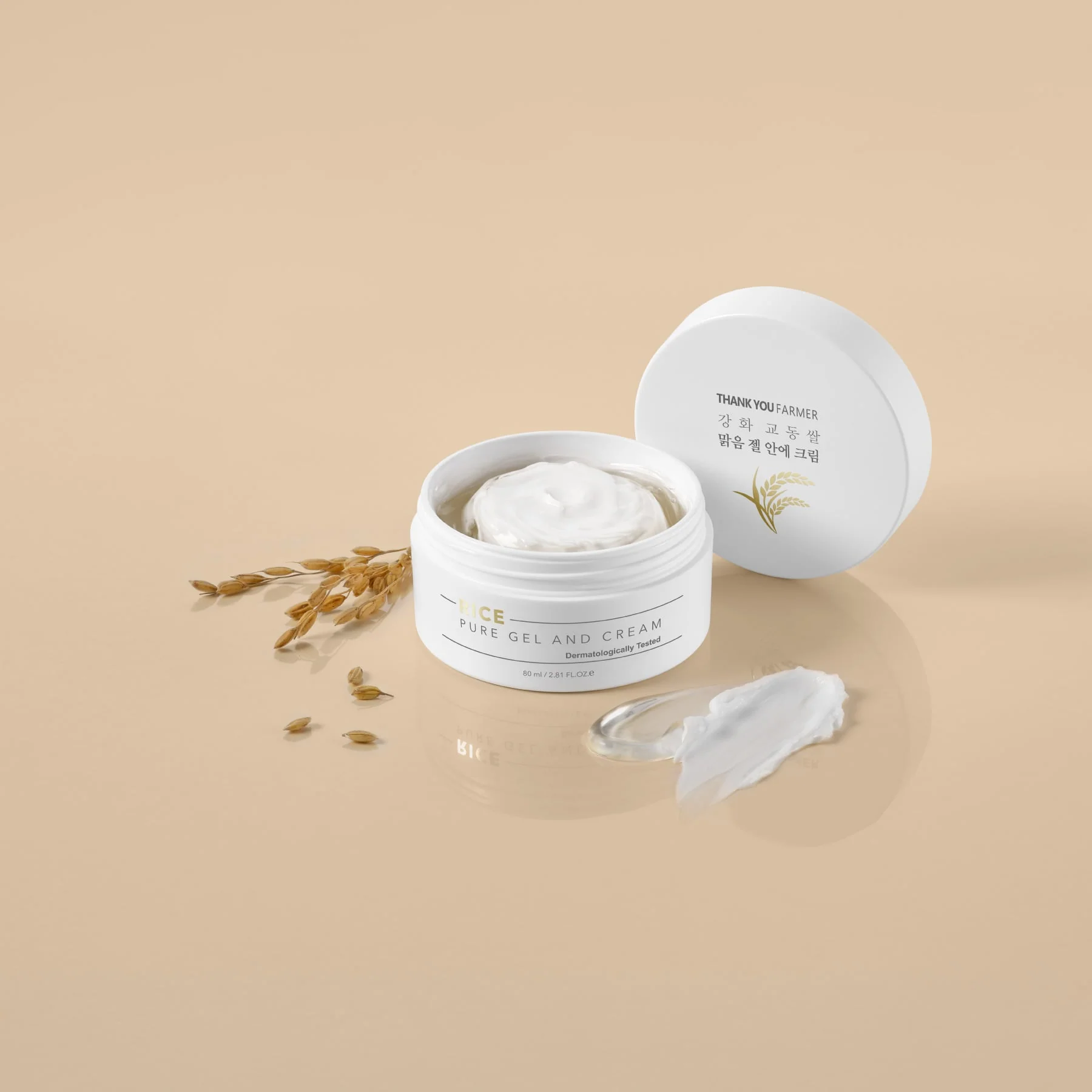 Thank You Farmer Rice Pure Gel and Cream 80ml - Image 2