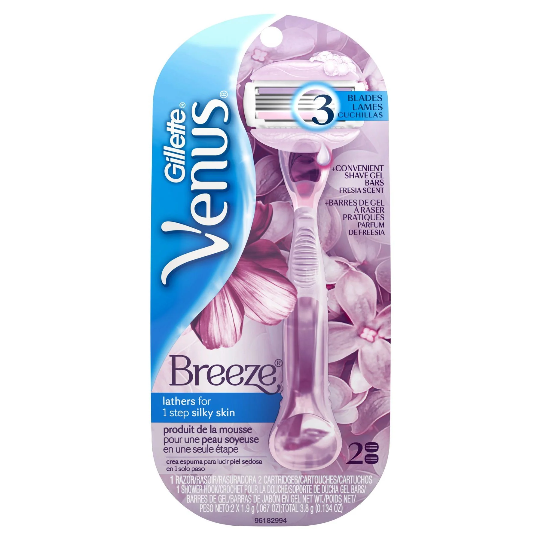 Venus Breeze Women's Razor + 2 Blades