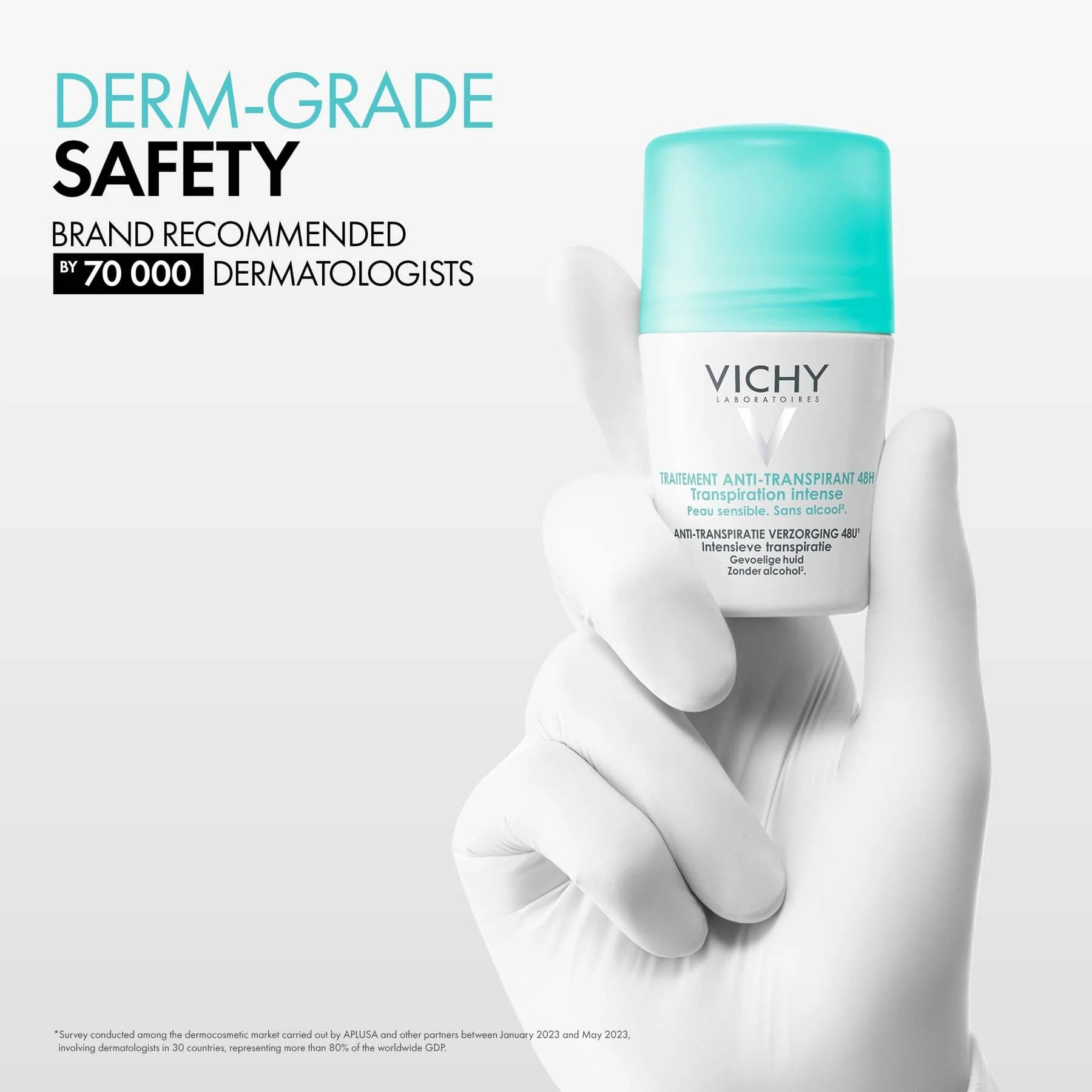 Vichy Deo Traitement Anti-transpirant 48h Roll-on 50ml - Image 5
