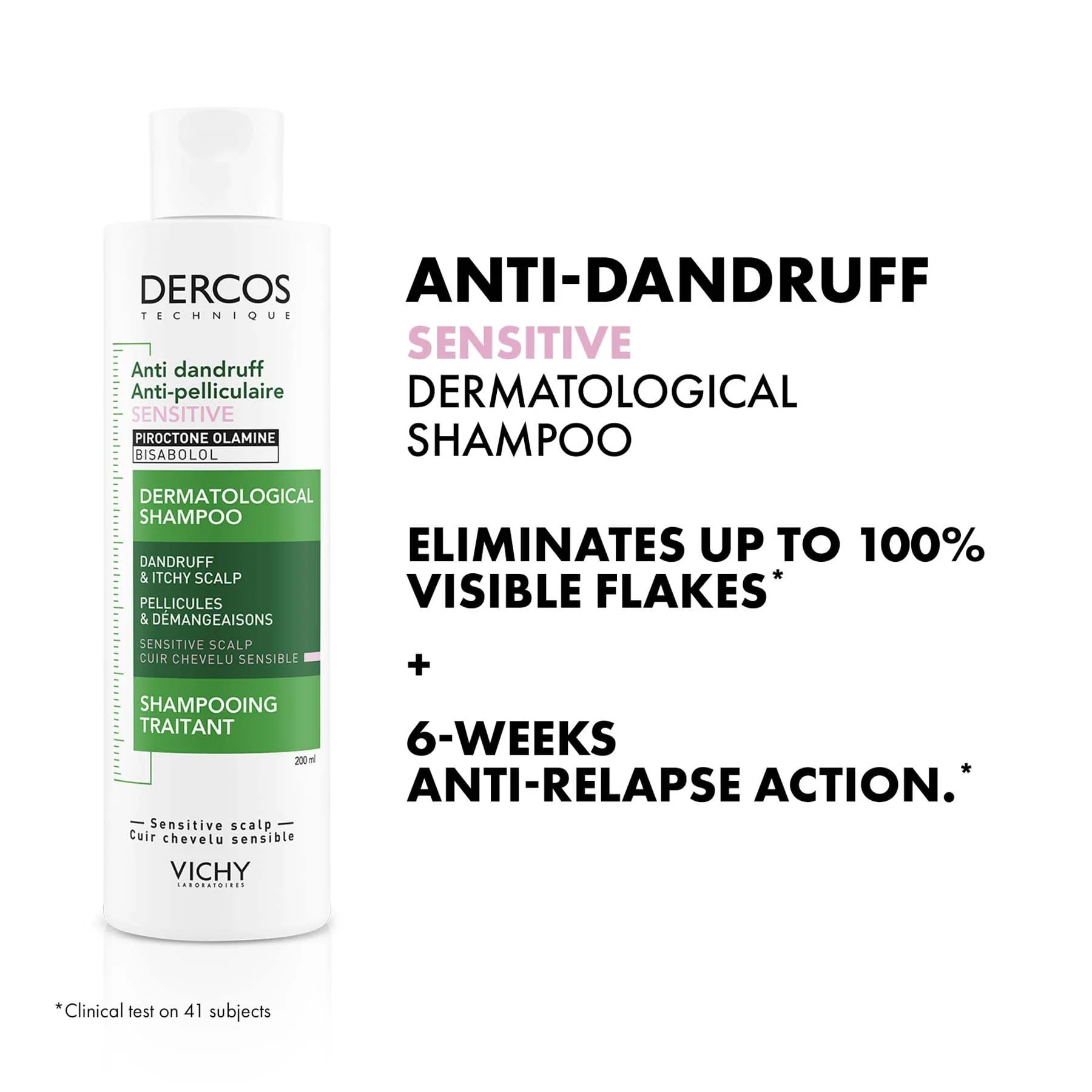 Vichy Dercos Anti-dandruff Sensitive Treatment Shampoo 200ml - Image 3