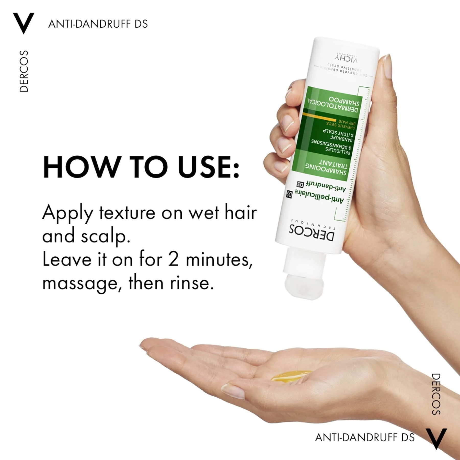 Vichy Dercos Anti Dandruff Shampoo for Dry Hair - Image 4