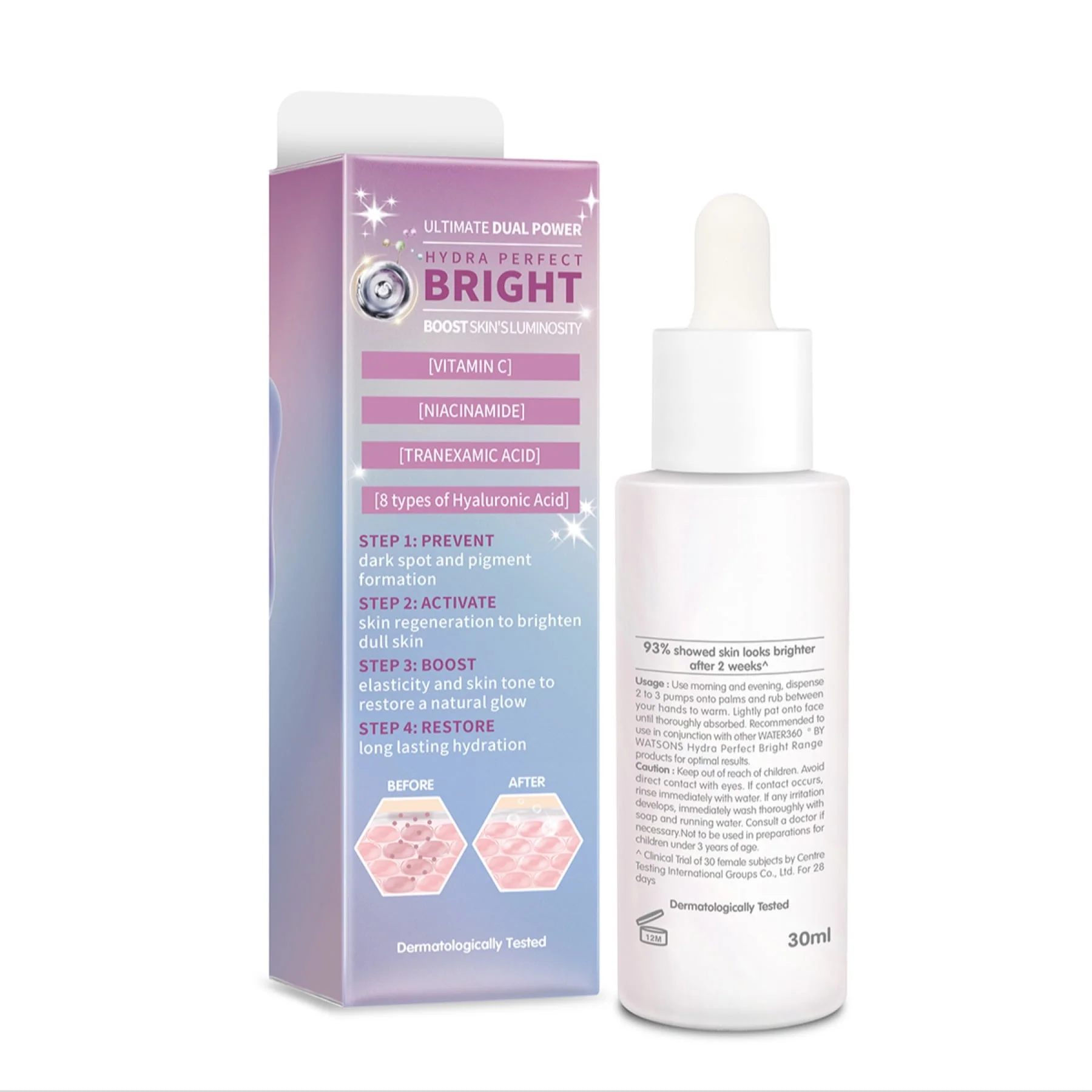 Water 360 by Watsons Hydra Perfect Bright Serum 30ml - Image 2