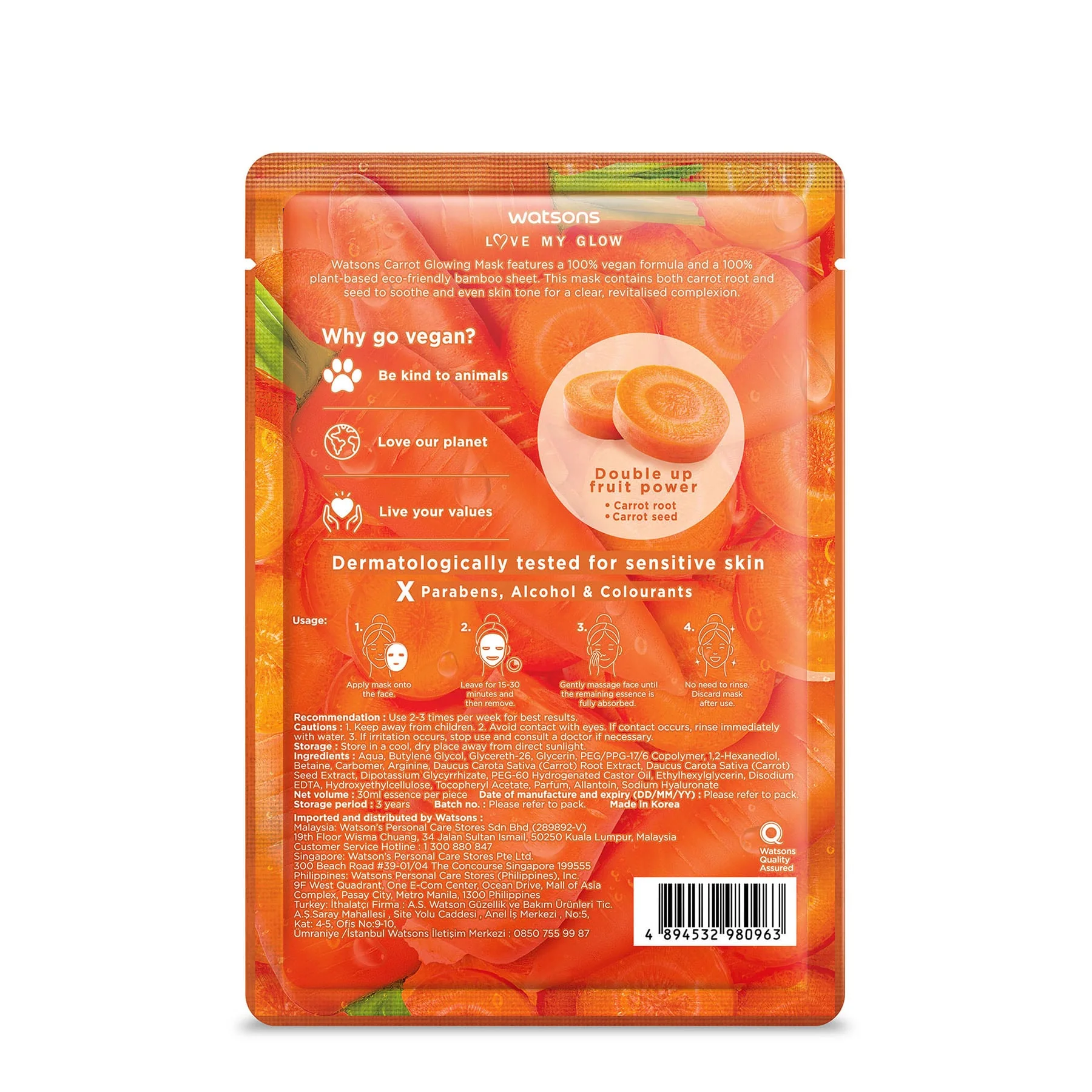 Watsons Carrot Glowing Mask - Image 2