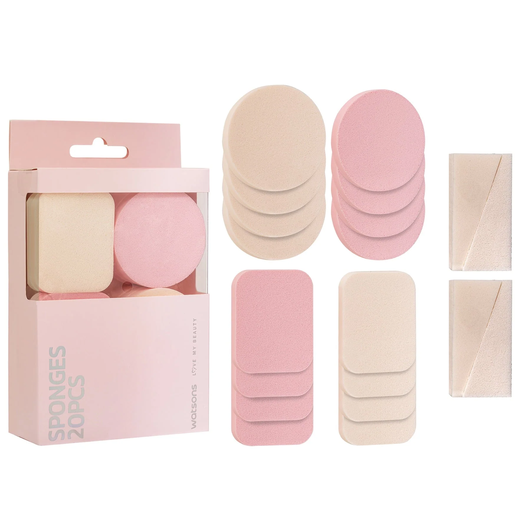 Watsons Cosmetic Sponges 20pcs - Image 3