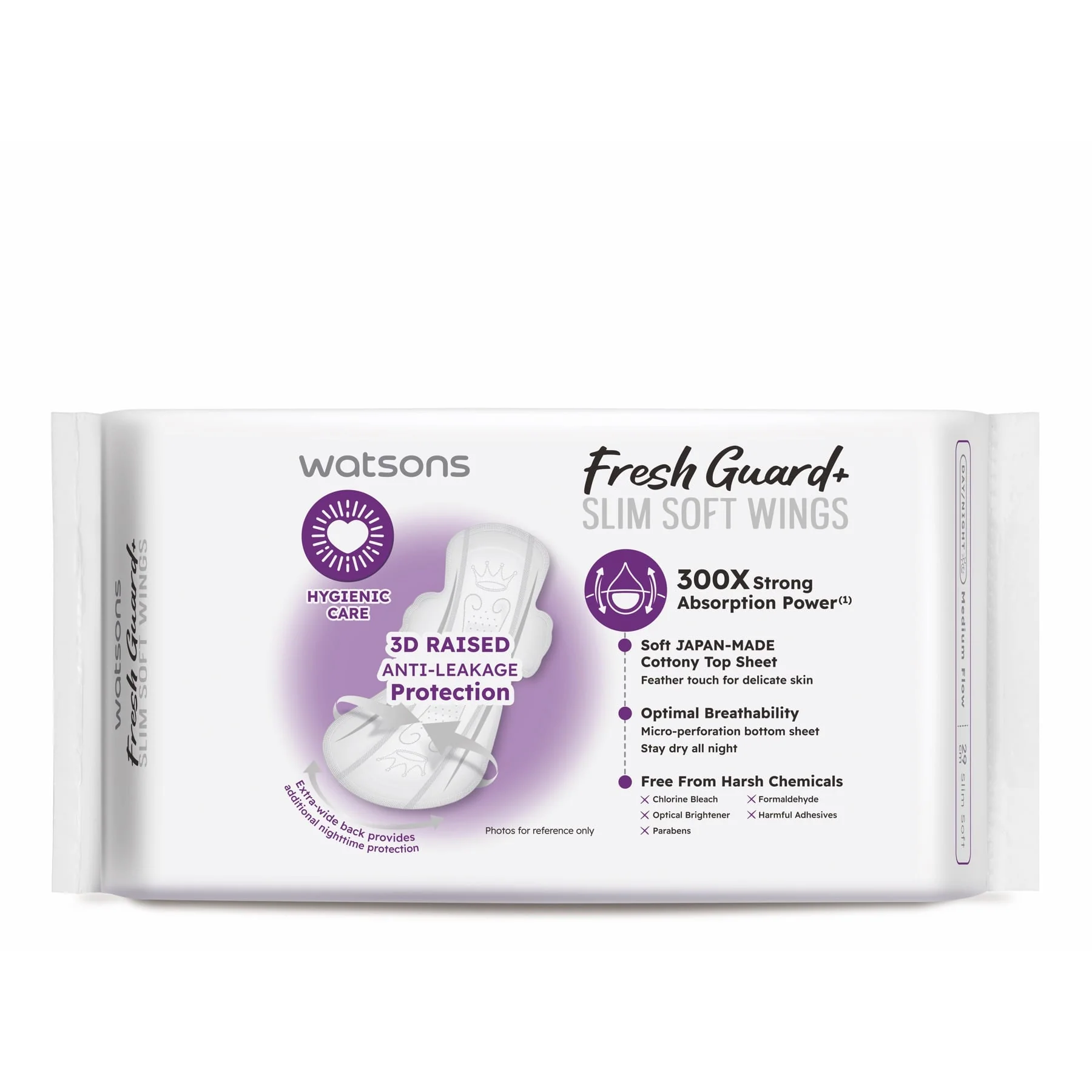 Watsons Fresh Guard+ Slim Soft Wings 29cm 18s - Image 2