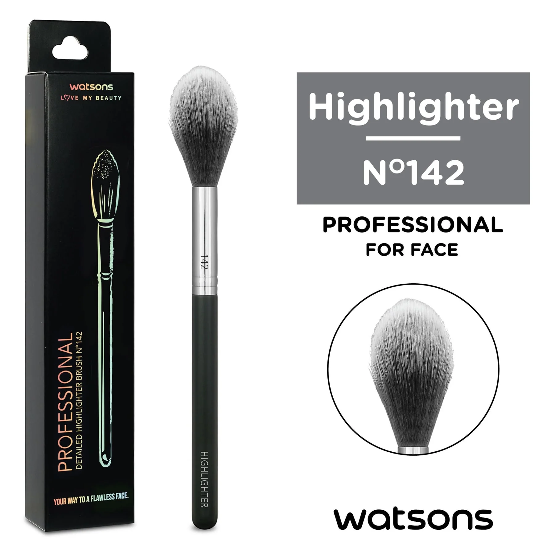 Watsons Professional N°142 Detailed Highlighter Brush - Image 3