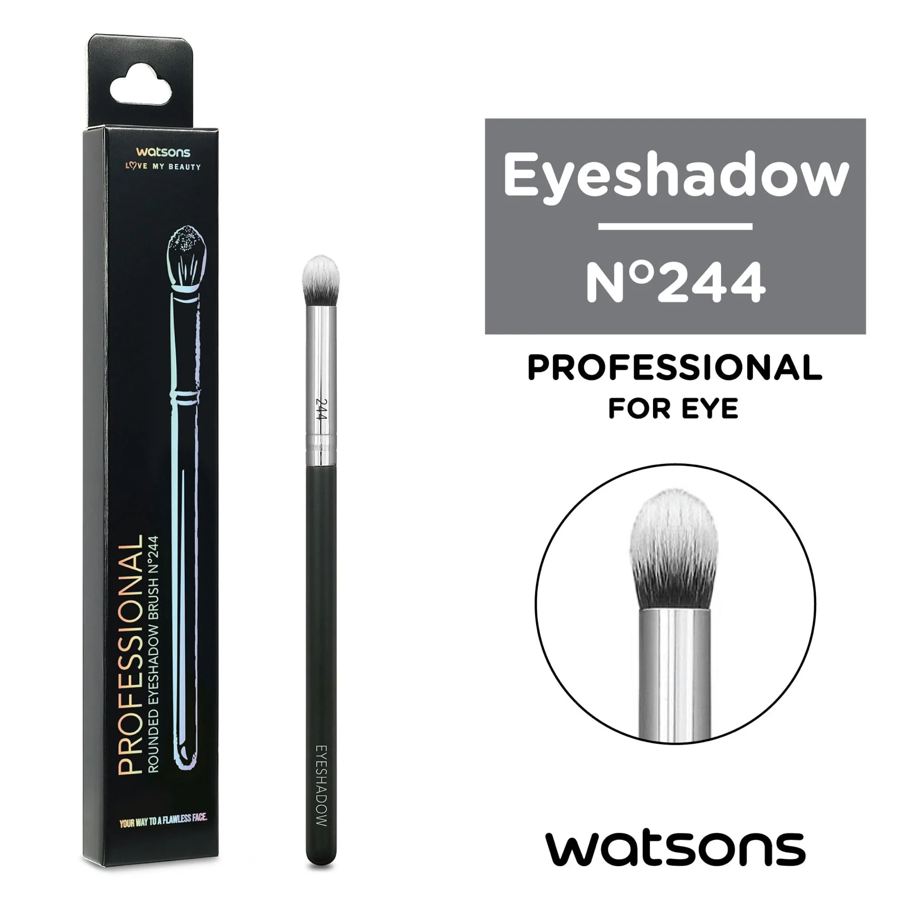 Watsons Professional N°244 Rounded Eyeshadow Brush - Image 3