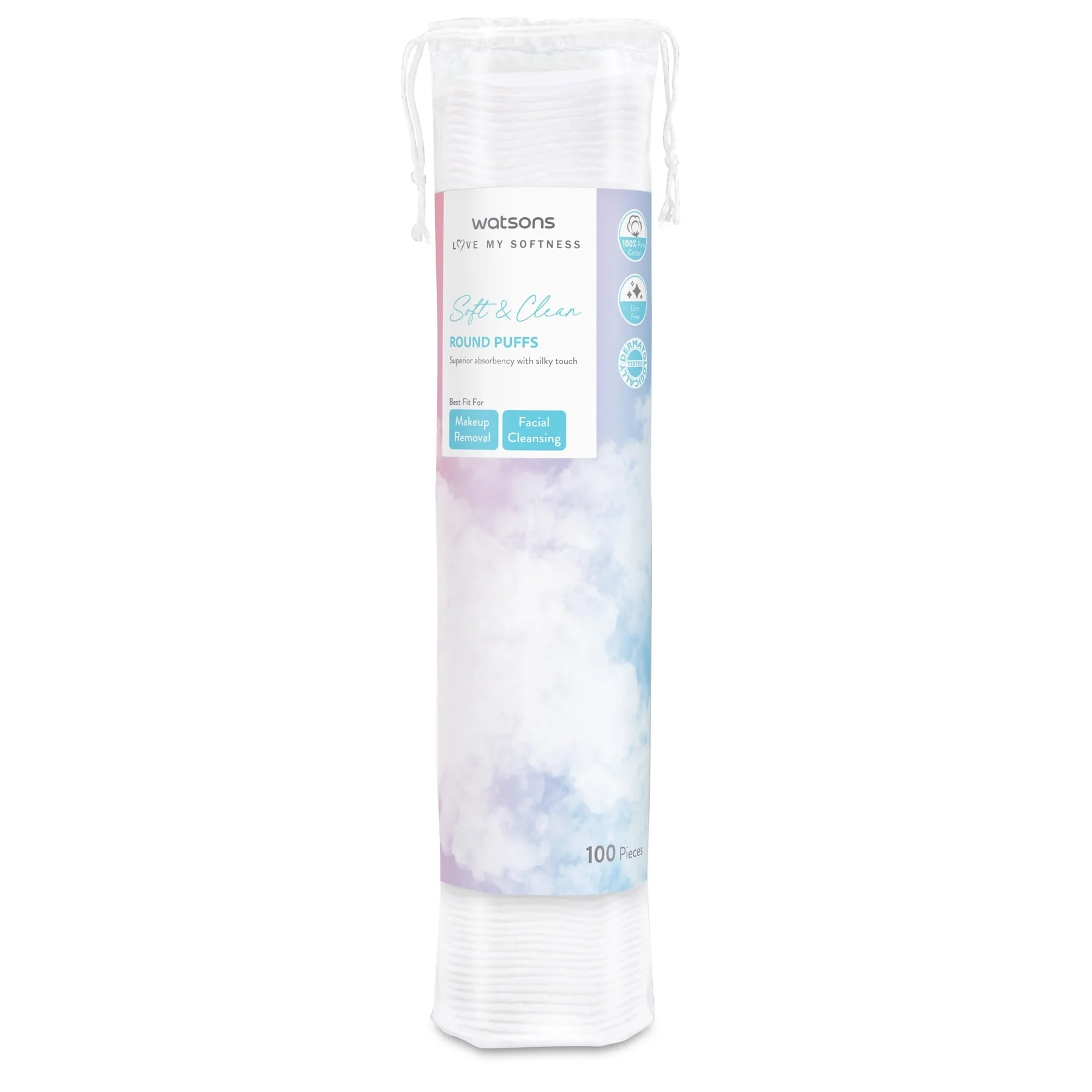 Watsons Round Puffs 100pcs - Image 2