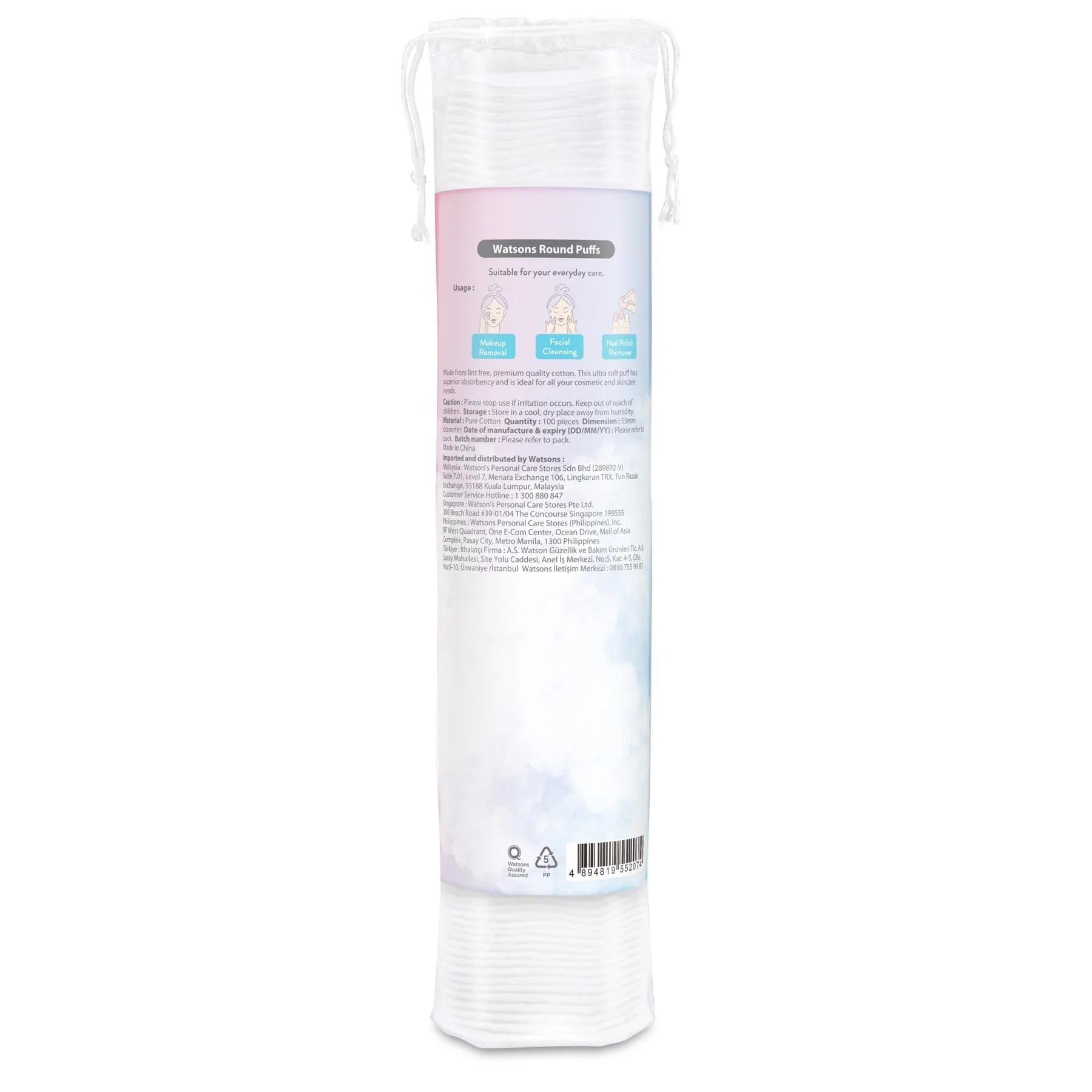 Watsons Round Puffs 100pcs - Image 3