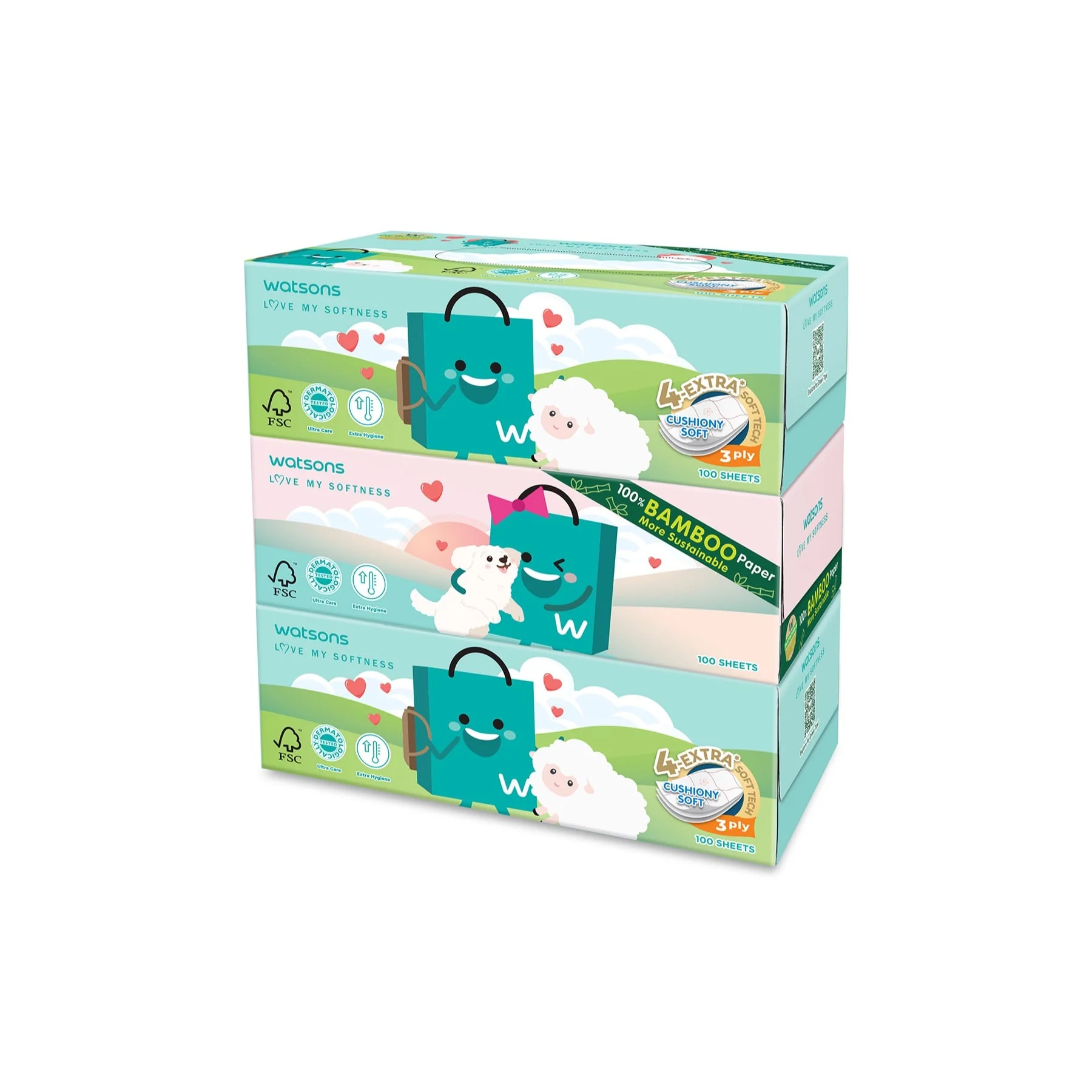 Watsons Watsbag Velvet Facial Tissue Box - Image 2